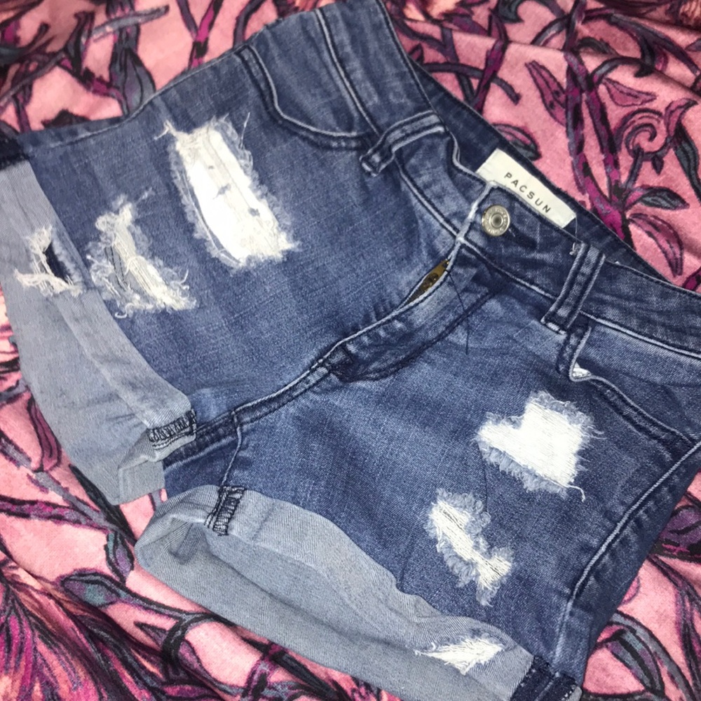 Ripped style shorts